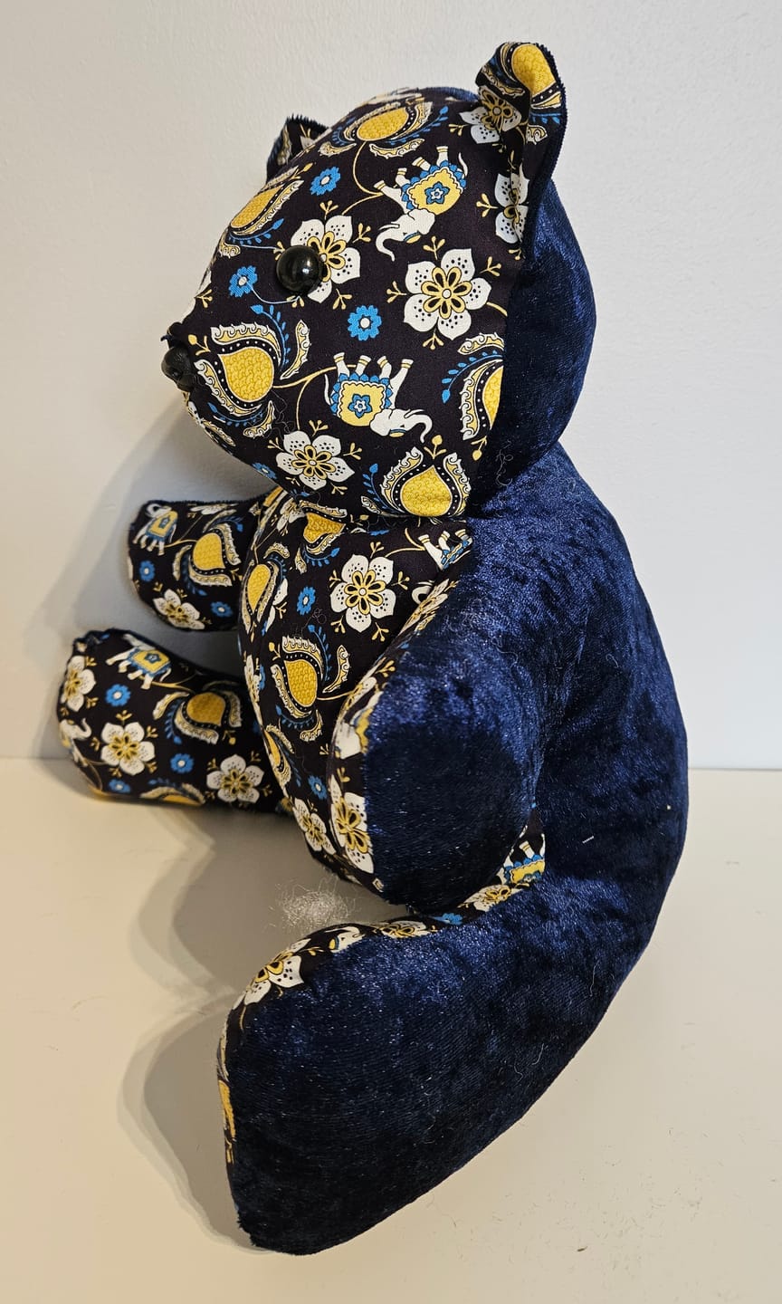Customer photo review of Flowers & Elephants Cotton Poplin Fabric - 58" wide