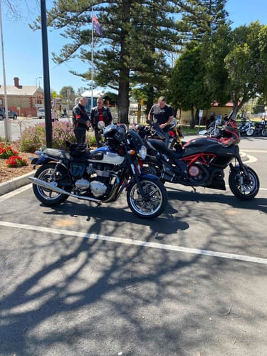 Customer photo review of Motorcycle Wrist Support - Ride Without Wrist Pain