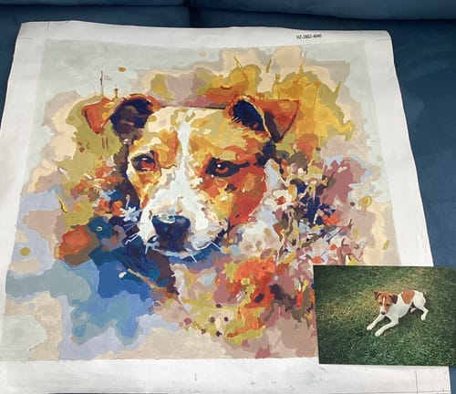 Customer photo review of Paint by Numbers - Faithful friend