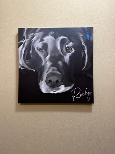 Customer photo review of Pet Art Canvas Wrap