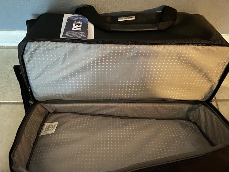 Customer photo review of Avalon Drop-Bottom Weekender Duffel
