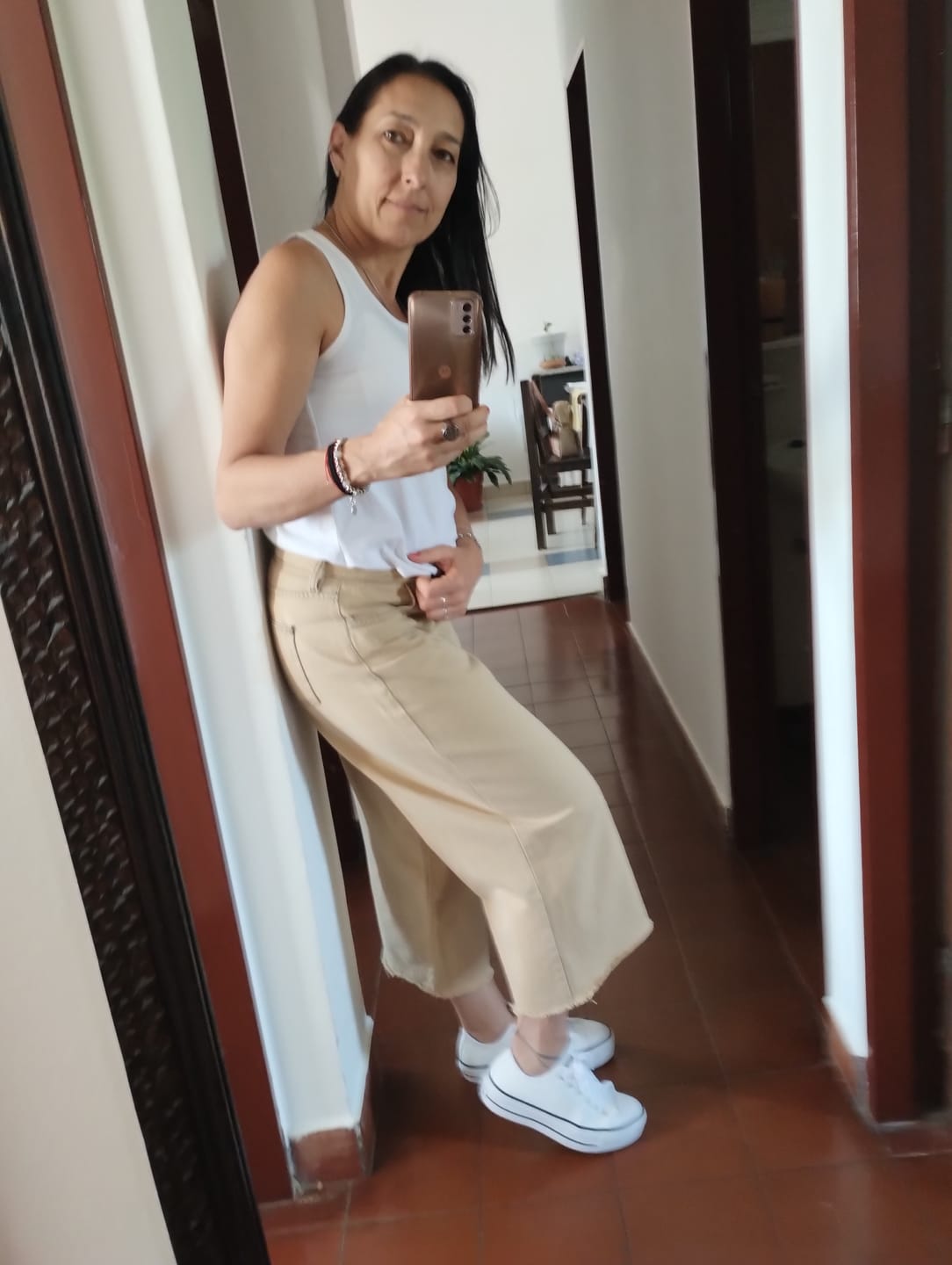 Customer photo review of Zapatillas Converse Chuck Taylor Platform Leather Blanco