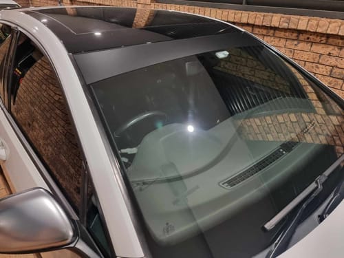 Customer photo review of Plain Car Banner
