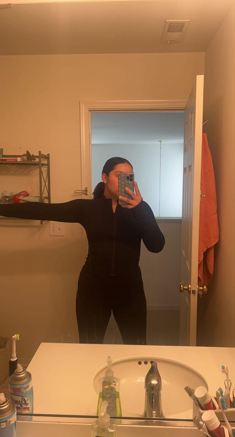 Customer photo review of CONFIDENCE .5 LENGTH JACKET
