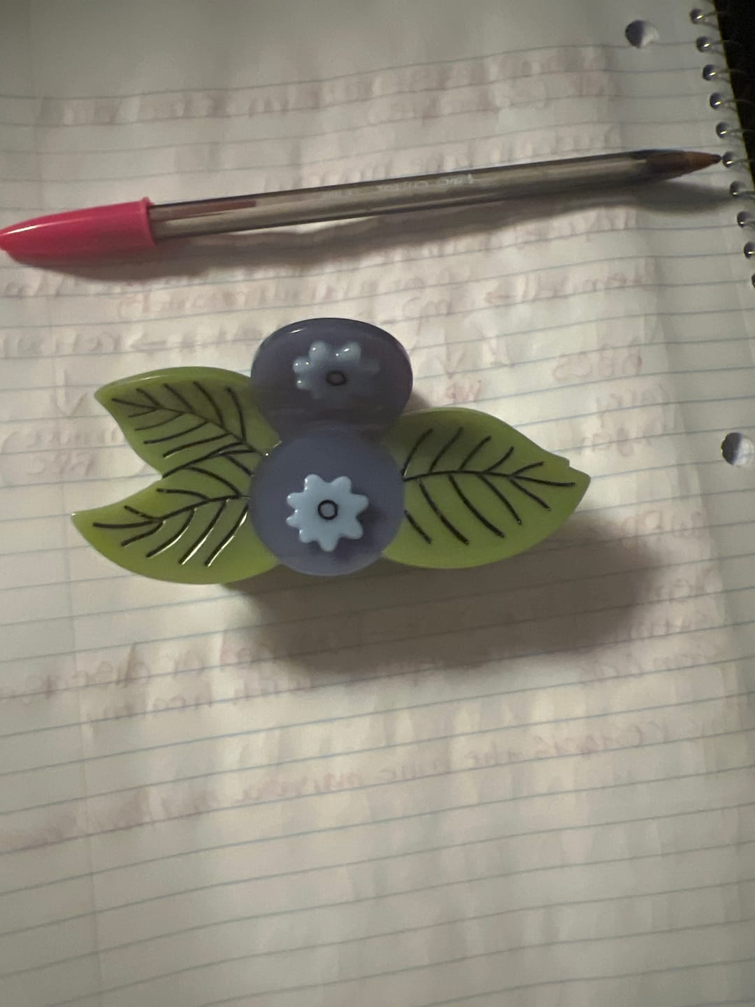 Customer photo review of Large Blueberry Hair Claw Clip