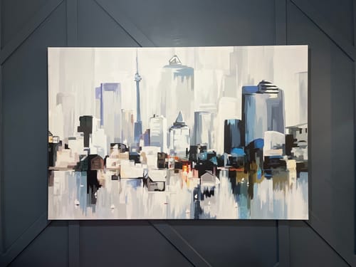 Customer photo review of 'Abstract Toronto' Framed Canvas