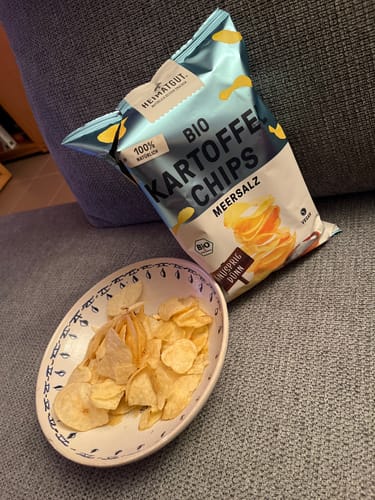 Customer photo review of Bio Kartoffelchips Meersalz
