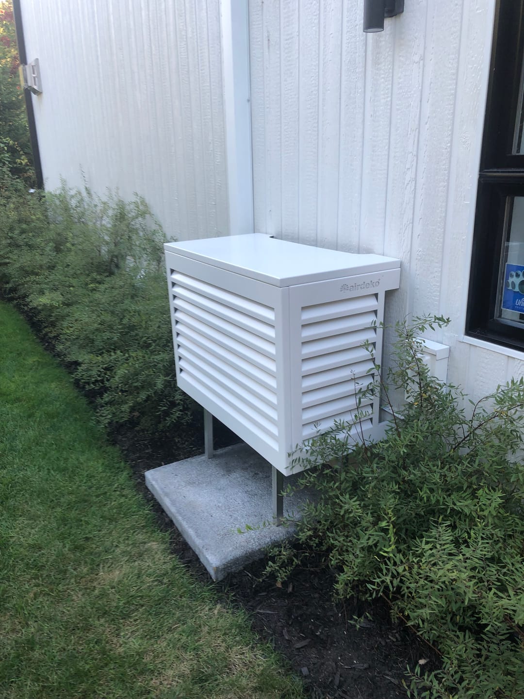 Customer photo review of Mini-Split AC Cover - White