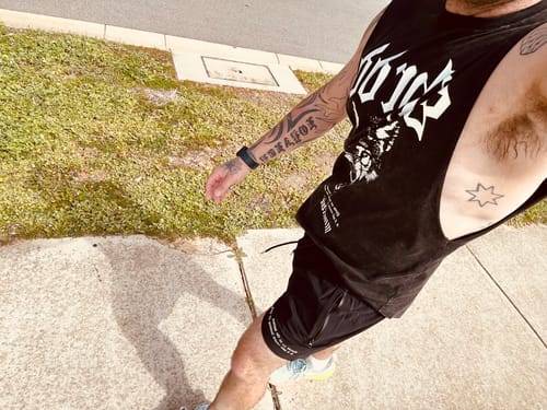 Customer photo review of Wolves - Quads of the Gods Lift Shorts -Black / Gold