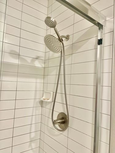 Customer photo review of 1-Spray Dual Shower Head Set