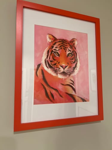 Customer photo review of Regal Tiger 8x10 Print by Cherry Day Art