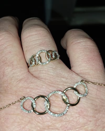 Customer photo review of Eternal® 5 Circles Diamond Ring in 9ct Yellow Gold