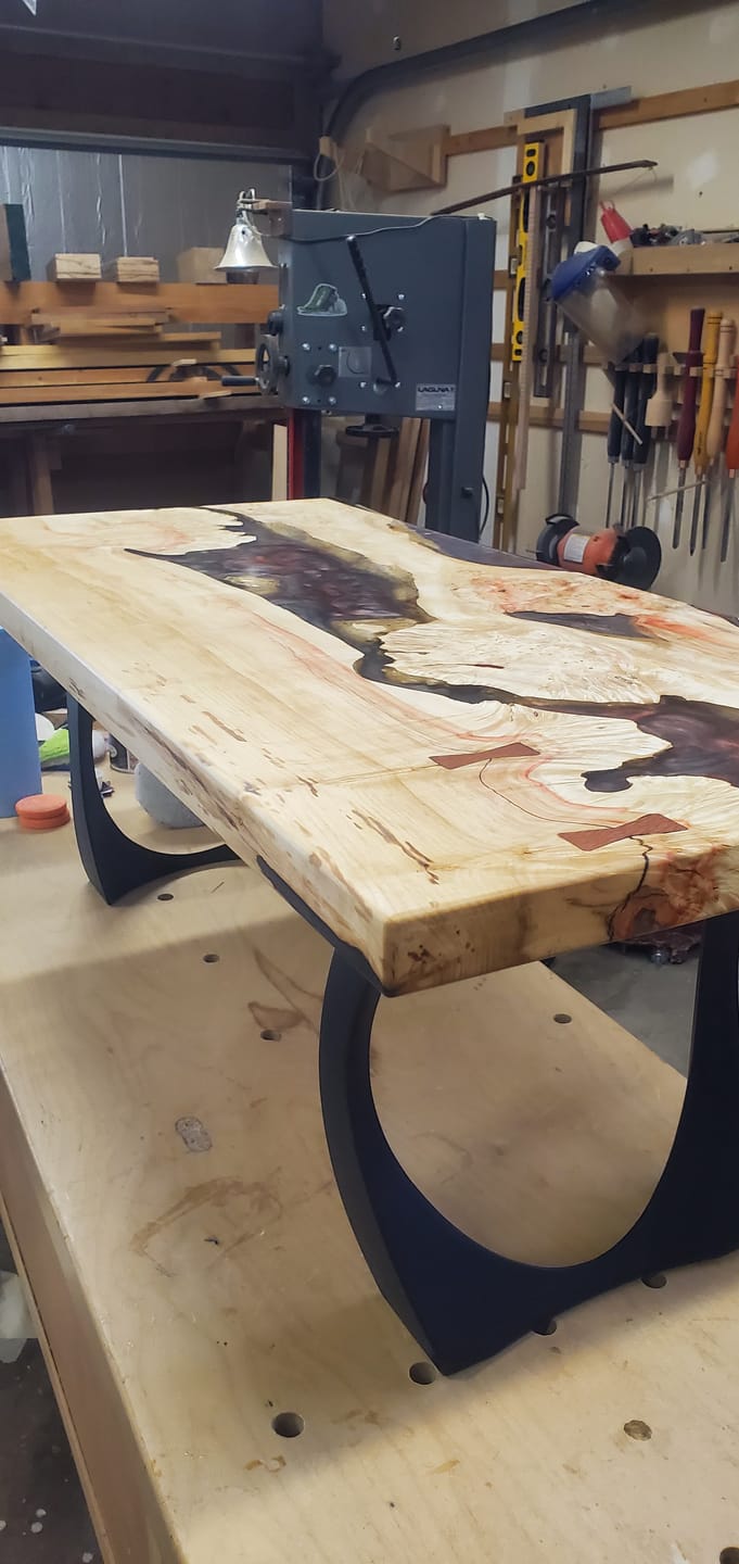 Customer photo review of Coffee Table Legs 212 Cleo 16H Modern DIY Furniture
