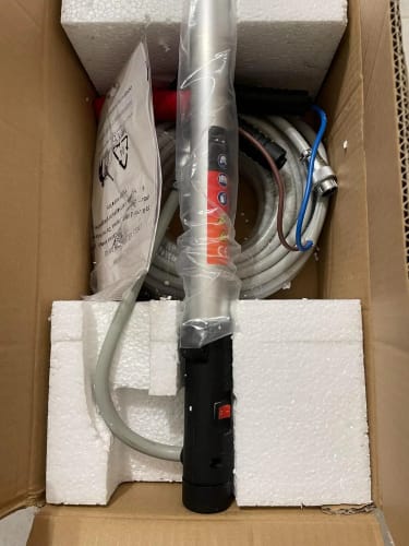 Customer photo review of AMC Abbacchiatore e scuotitore elettrico telescopico per olive a batteria 12V 400W fino a 1000 battiti al minuto scuotiolive dal peso ridotto ergonomico e maneggevole comprensivo di cavi con morsetto