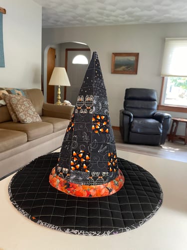 Customer photo review of Spellbound Quilted Witch Hat Sewing Pattern | Digital PDF Pattern