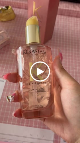 Customer video review of Kerastase Elixir Ultime L’Huile Rose for colour treated hair -100ml