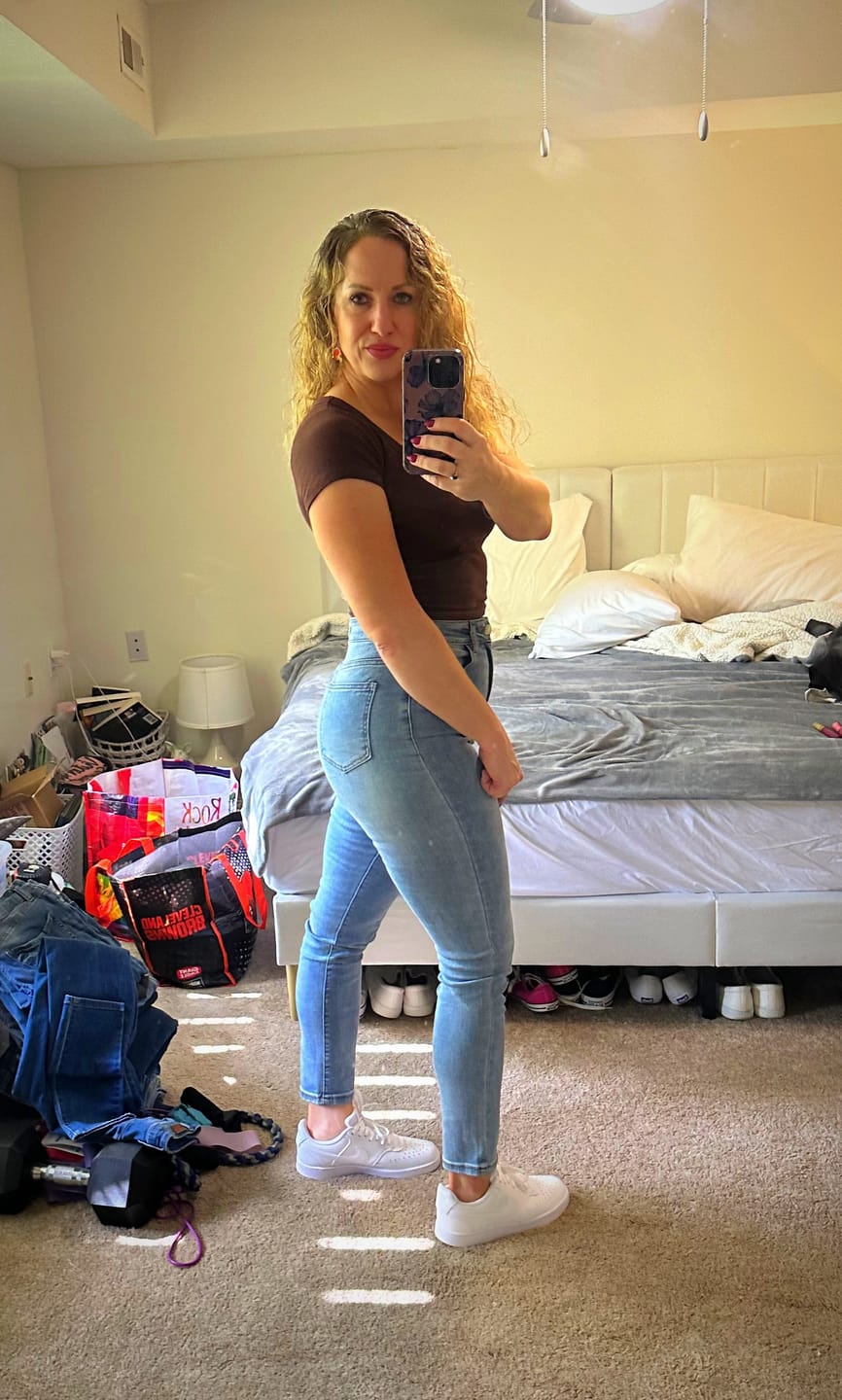 Customer photo review of Dharma High-Rise Skinny Jean  #FlatteringFit