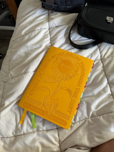 Customer photo review of Weekly 2025 Planner Sunflower Yellow