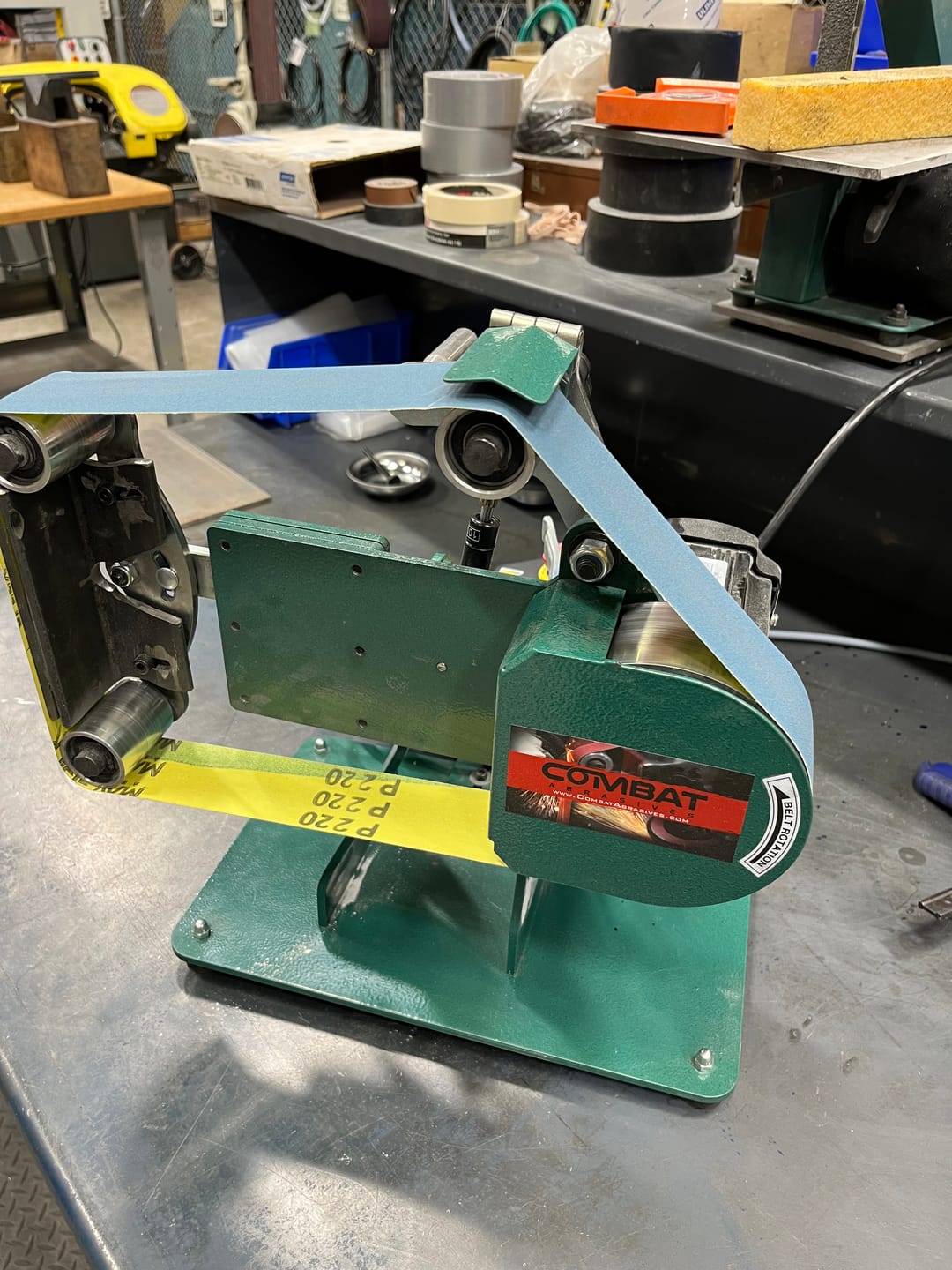 Customer photo review of 2" x 42" Sanding Belts for Finishing & Sharpening