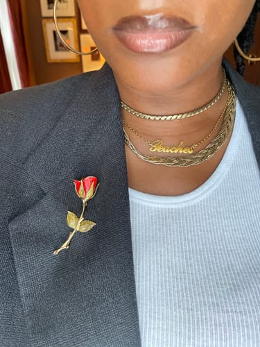 Customer photo review of Personalized Name Necklace