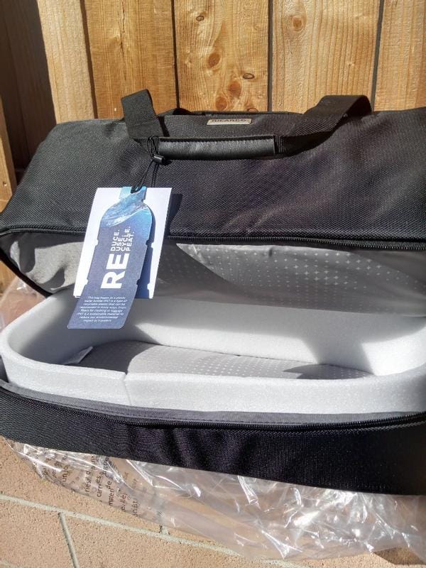 Customer photo review of Avalon Drop-Bottom Weekender Duffel