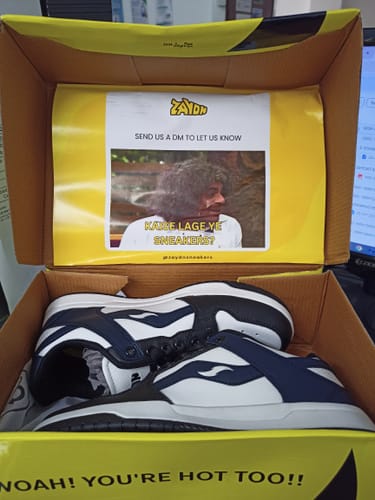 Customer photo review of TOBY Hale Navy Men's casual sneaker