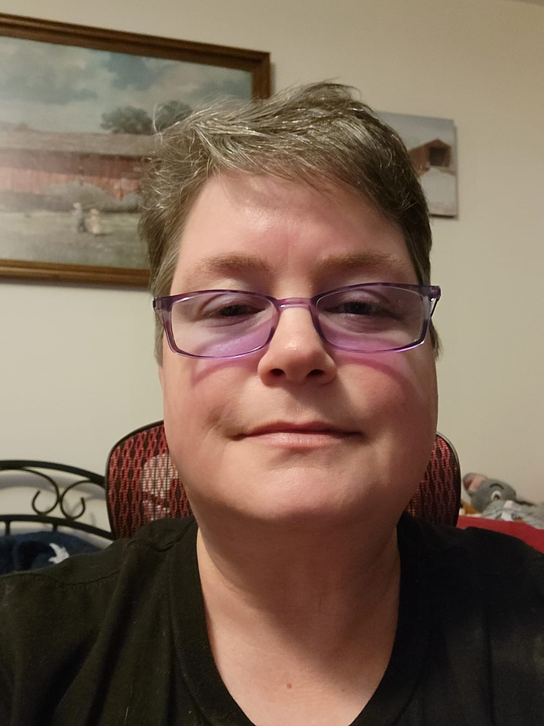 Customer photo review of Brooklyn Blue Light Blocker Glasses Only