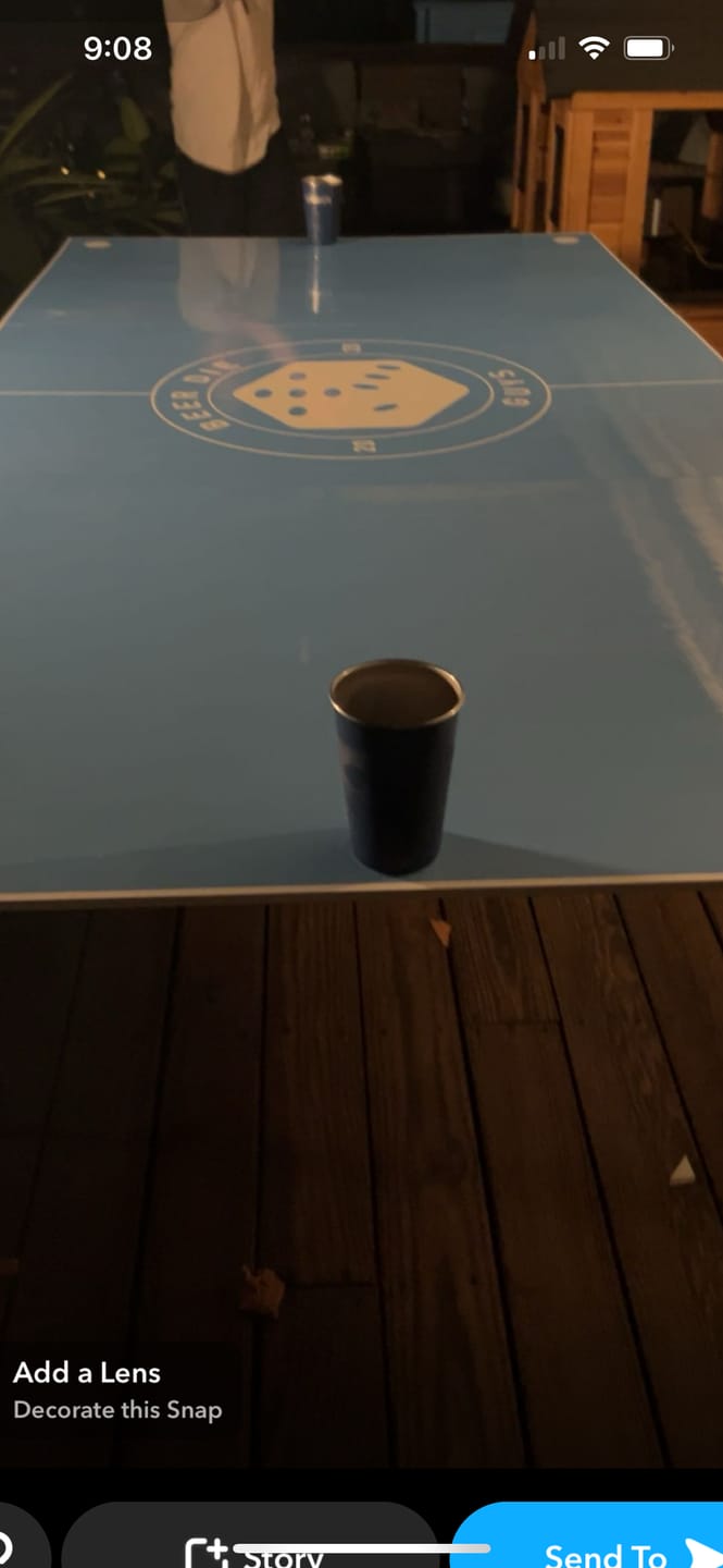 Customer photo review of BDG Portable Beer Die Table