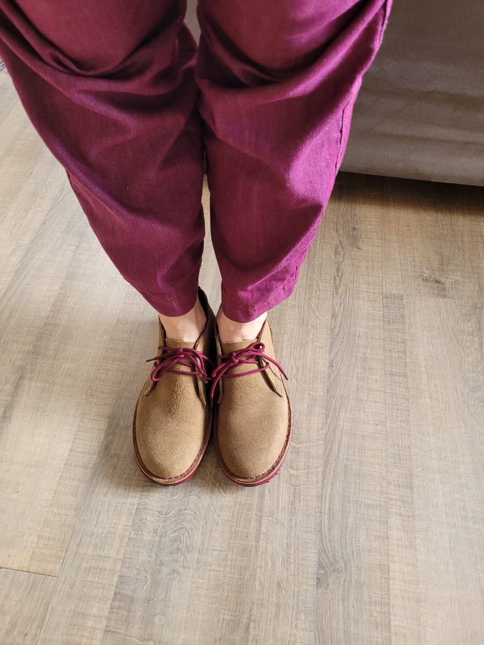 Customer photo review of Heritage Maties (Maroon Sole)