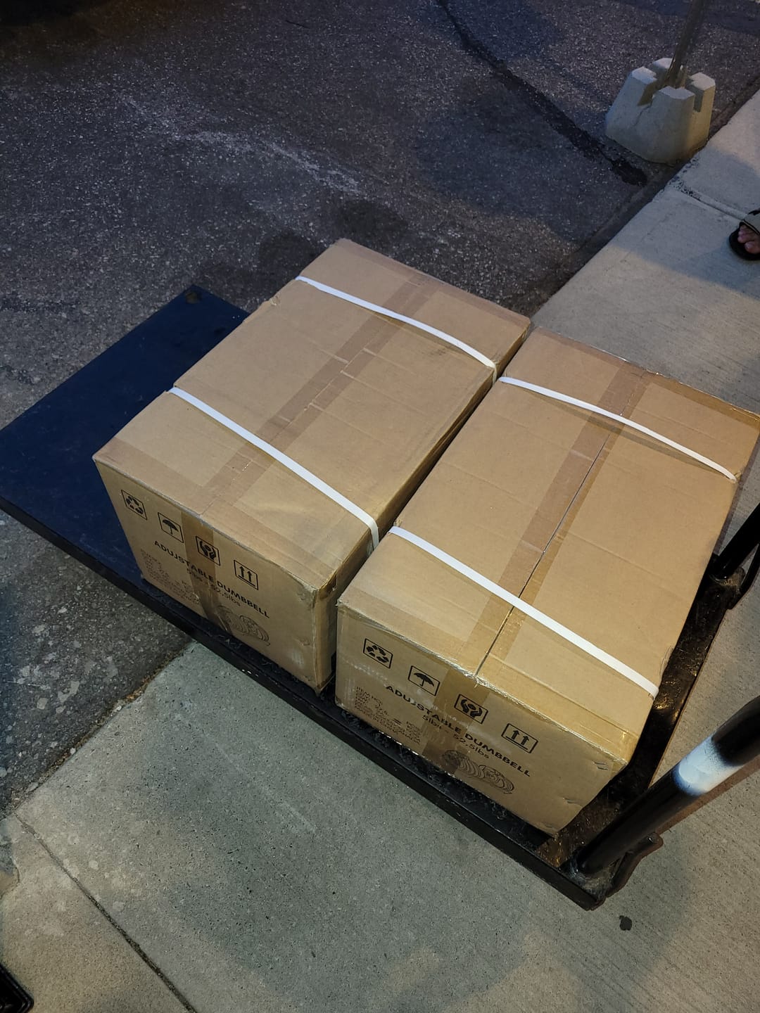 Customer photo review of 552 Adjustable Dumbbells Set Of Two