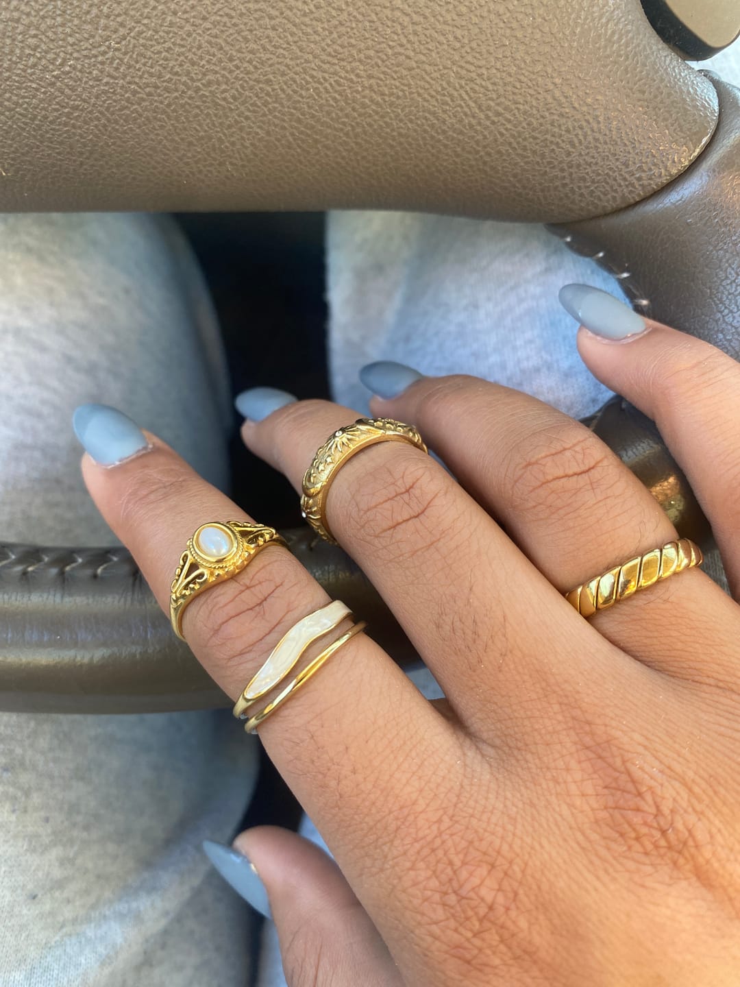 Customer photo review of Vintage Royal Pearl Ring