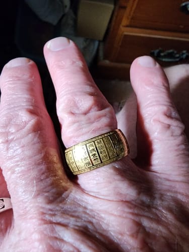 Customer photo review of Gambler's Fortune Mantra-Ring