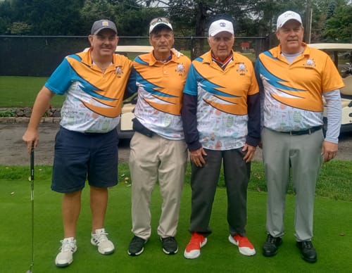 Customer photo review of Maxcorners Golf & Beer That'S Why I'M Here Golf Icons Seamless  Customized Name 3D Polo Shirt Unisex