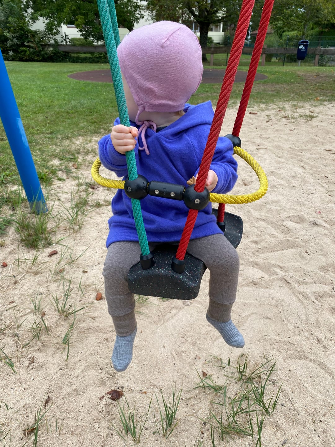 Customer photo review of Upcycling Kaschmir Hoodie Blau