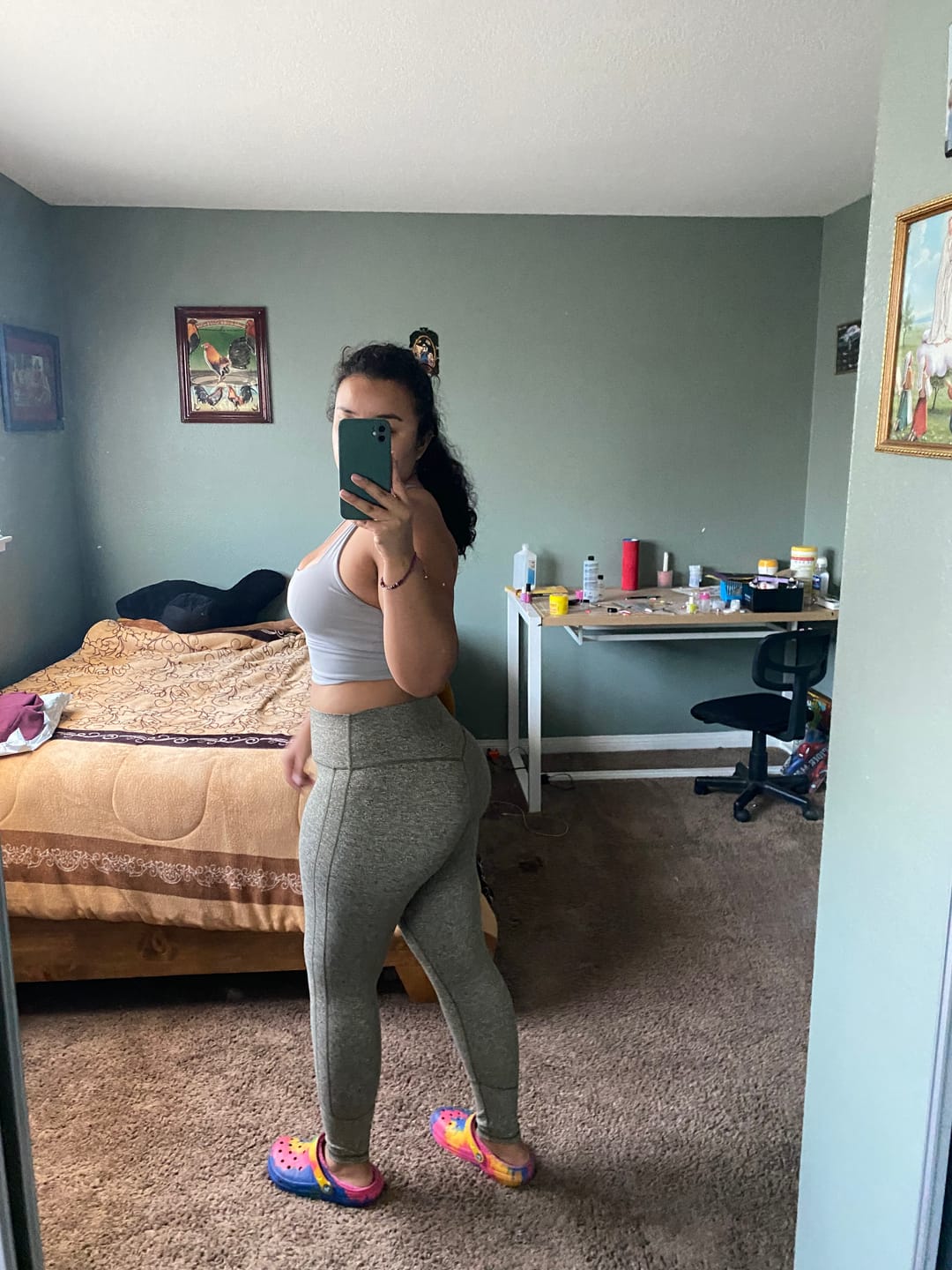 Customer photo review of ALLURE HEATHER 7/8 LEGGINGS