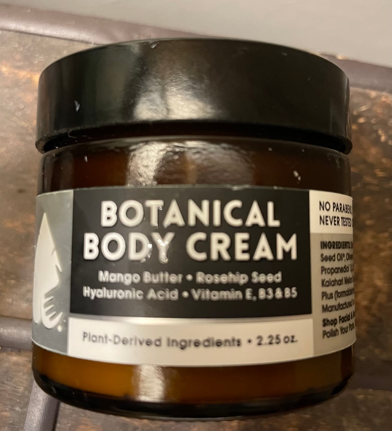 Customer photo review of Botanical Body Cream (Unscented)
