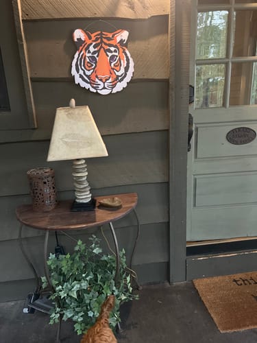 Customer photo review of Tiger Door Hanger - Small
