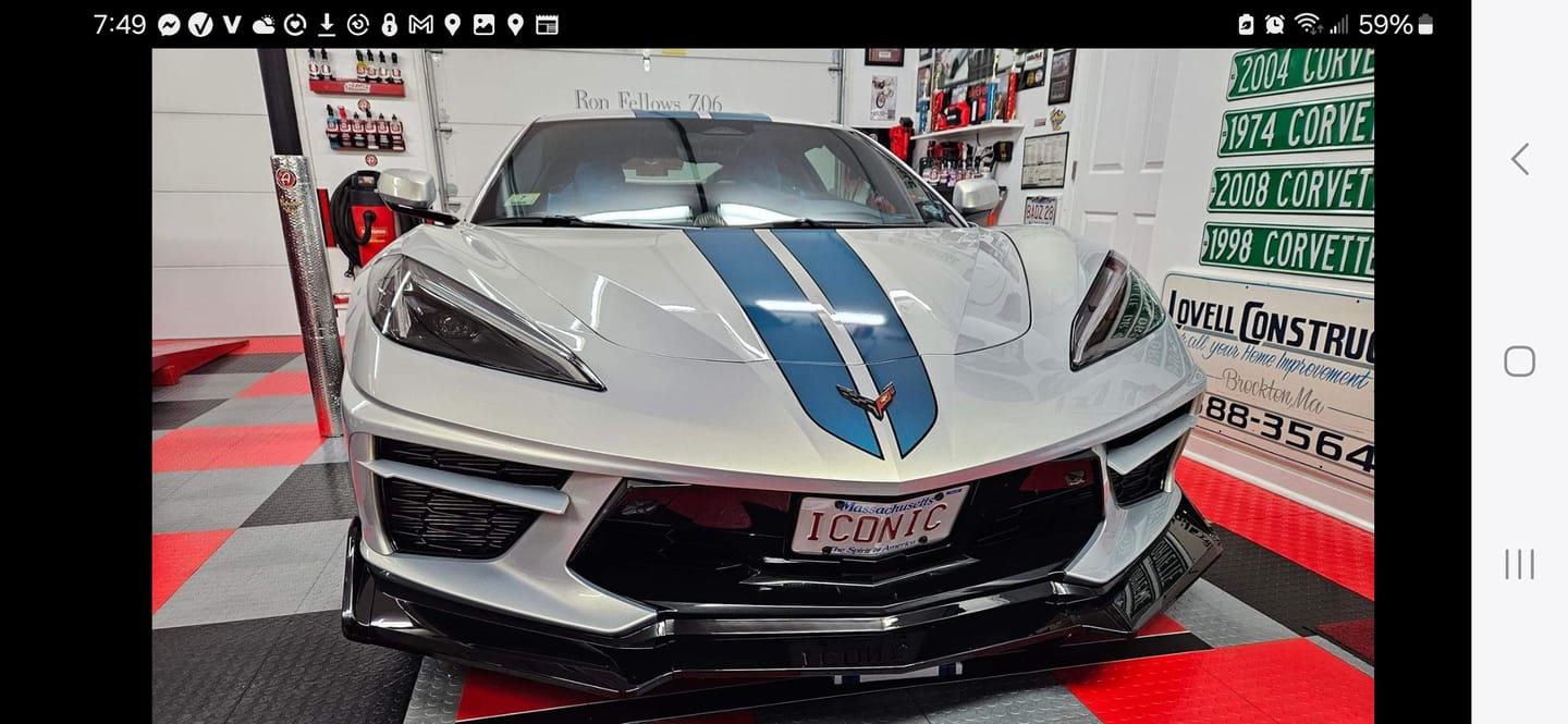Customer photo review of Corvette C8 Extended Front Splitter Lip