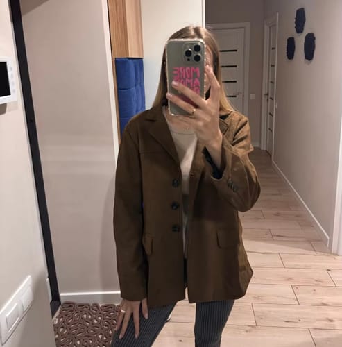 Customer photo review of Emily™ | Suede Jacket