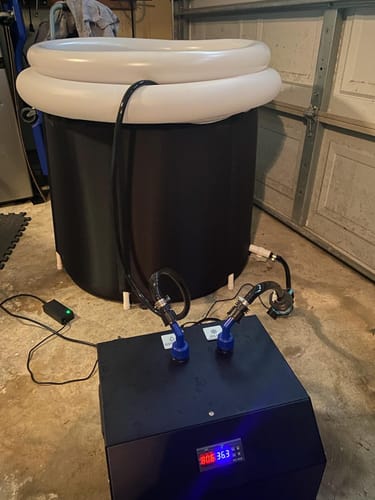 Customer photo review of Bravo Ice Bath Pod