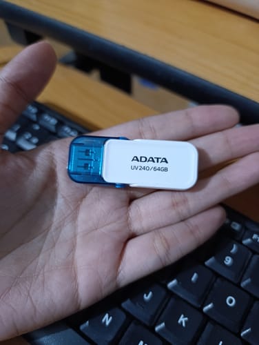 Customer photo review of Pendrive Adata 64GB USB 2,0 Color Blanco - Azul