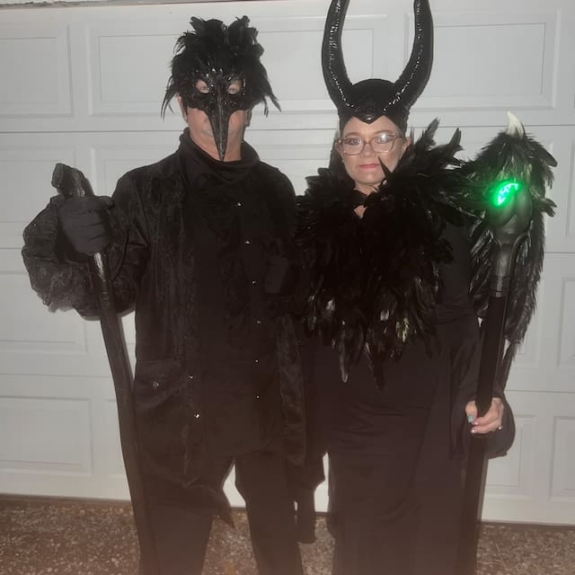 Customer photo review of Morticia Puddle Train Gown Dress