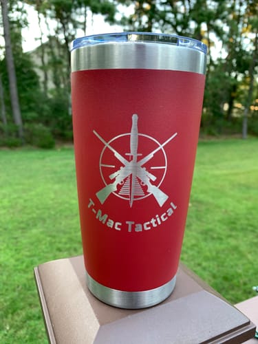 Customer photo review of Bundle (6) Custom Laser Engraved - 20oz Tumblers