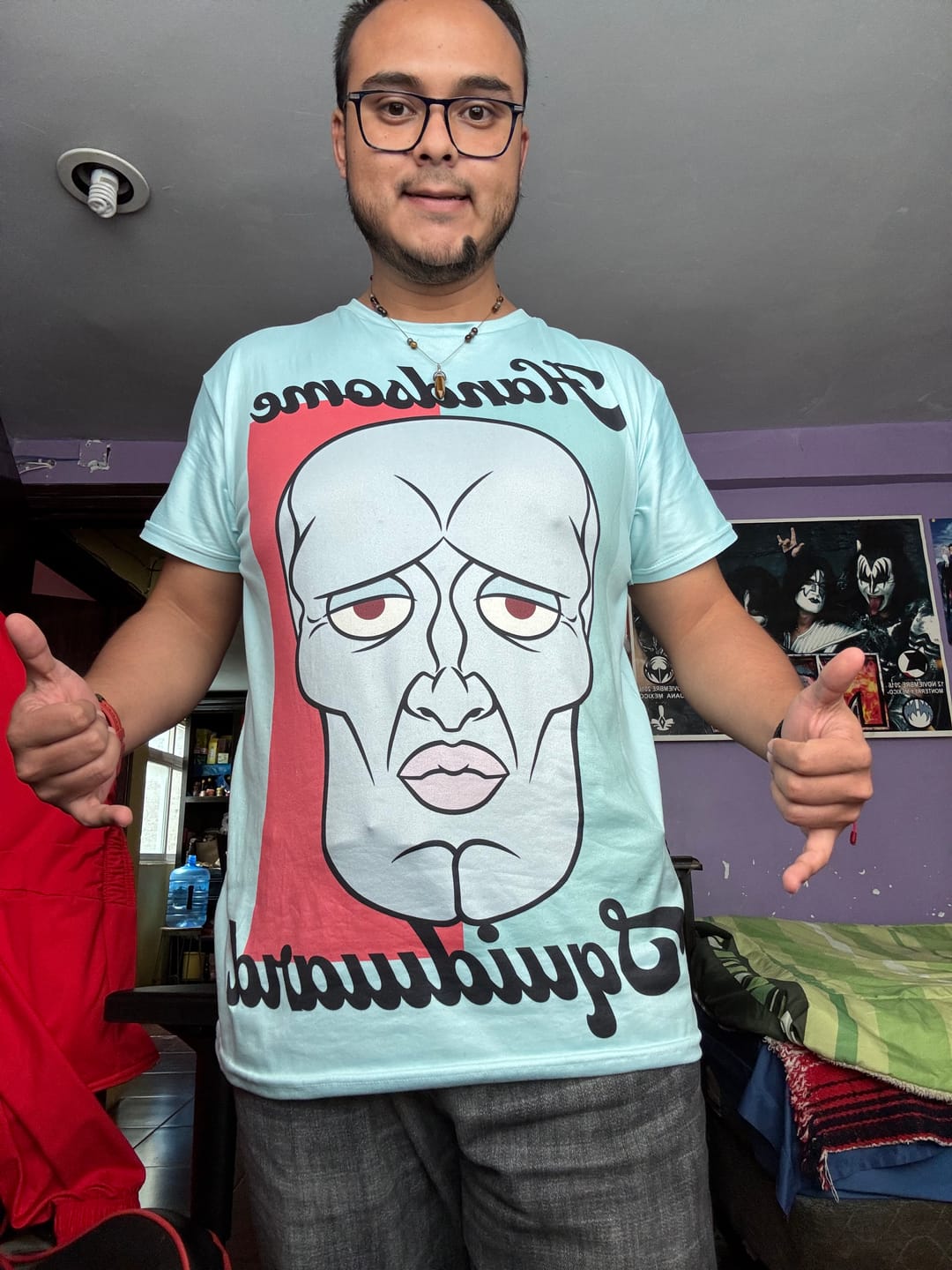 Customer photo review of Playera Pijama Calamardo Guapo