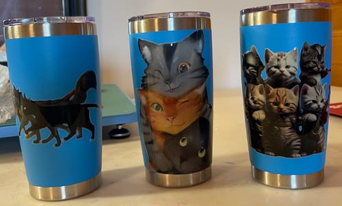 Customer photo review of UV DTF 3D Permanent Sticker - Gang Sheet Builder