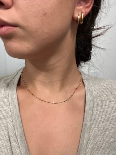 Customer photo review of Sasha Multi-Colored Necklace