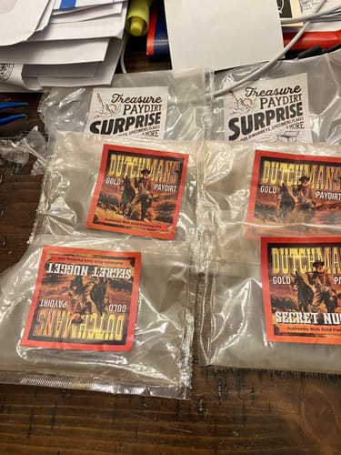 Customer photo review of Nugget Reserve 'MUSEUM SPECIMEN CHASE' - Gold Panning Paydirt Concentrate