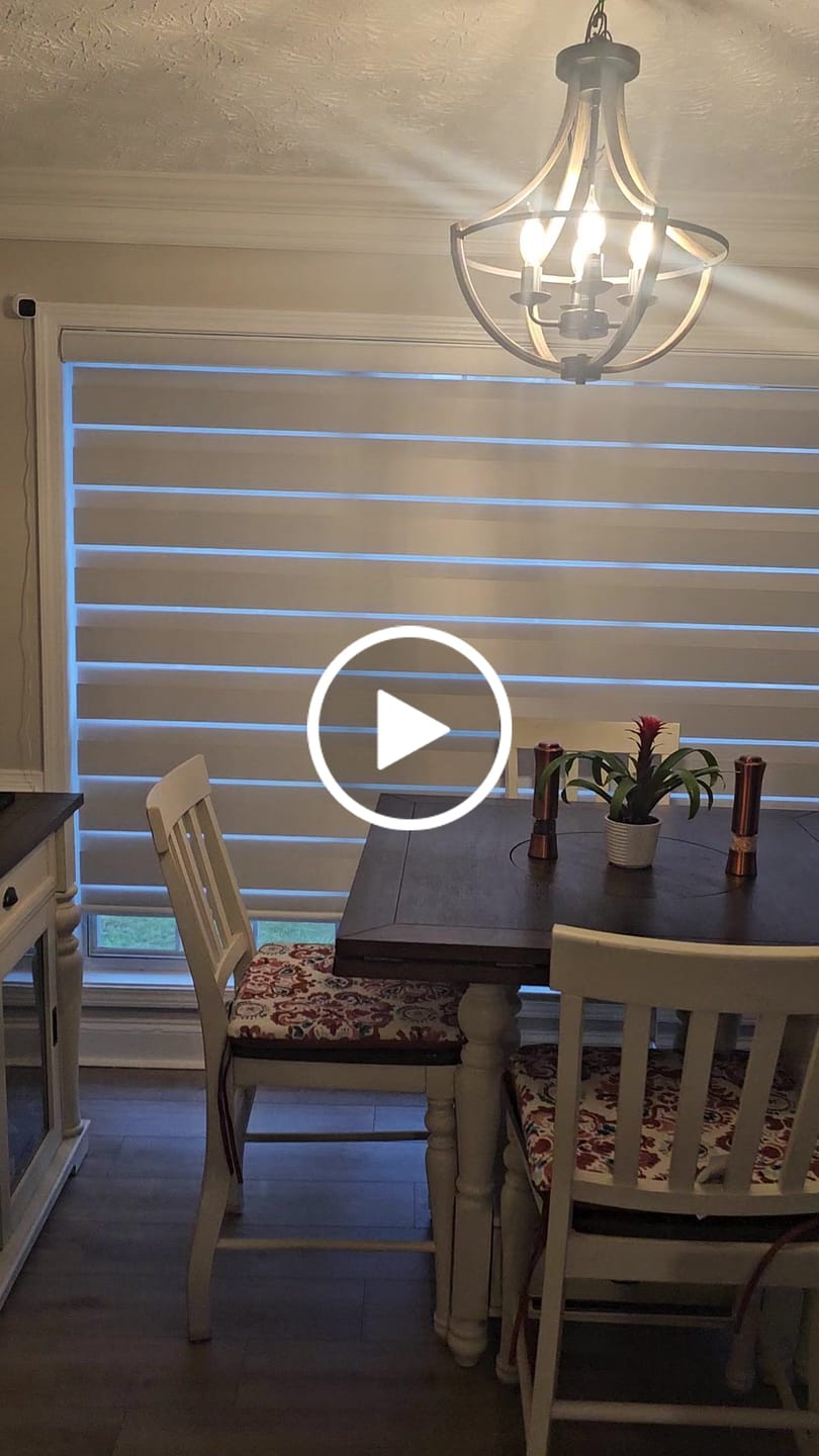 Customer video review of SmartWings Motorized Zebra Shades 90% Blackout 95mm Astrid