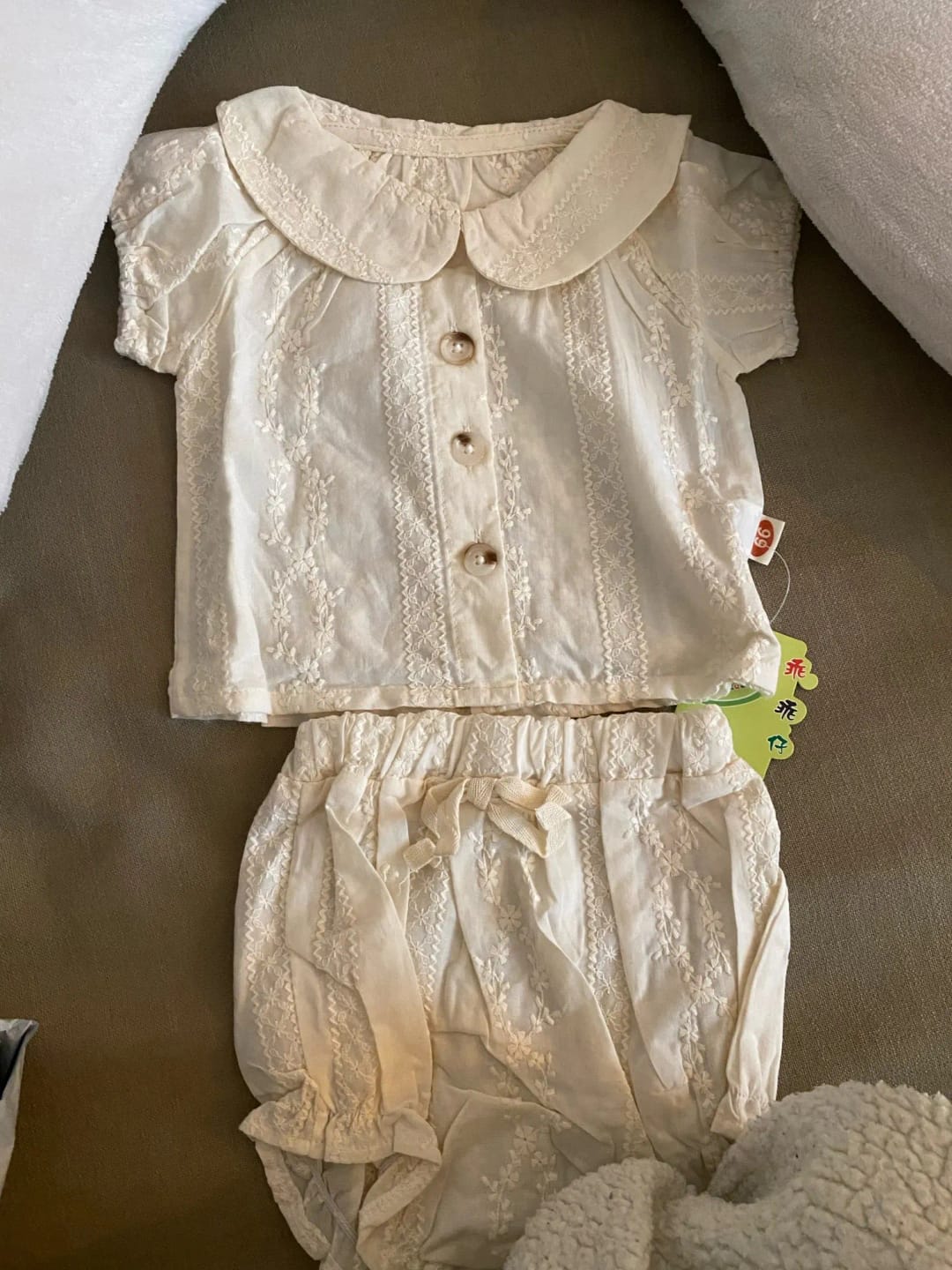 Customer photo review of Vintage Style Embroidery Bloomer Set