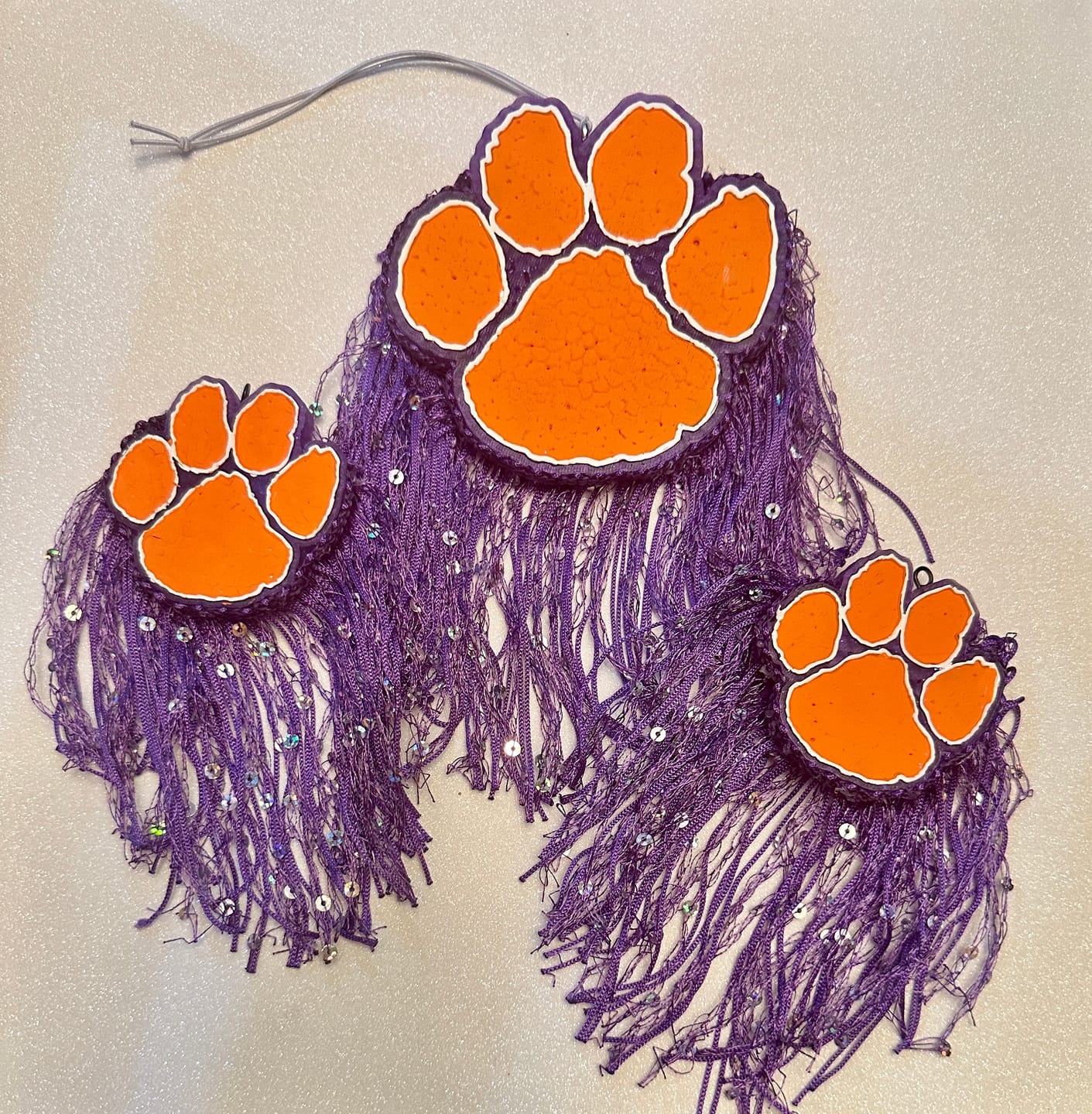 Customer photo review of {Clemson Paw Print} Silicone Mold